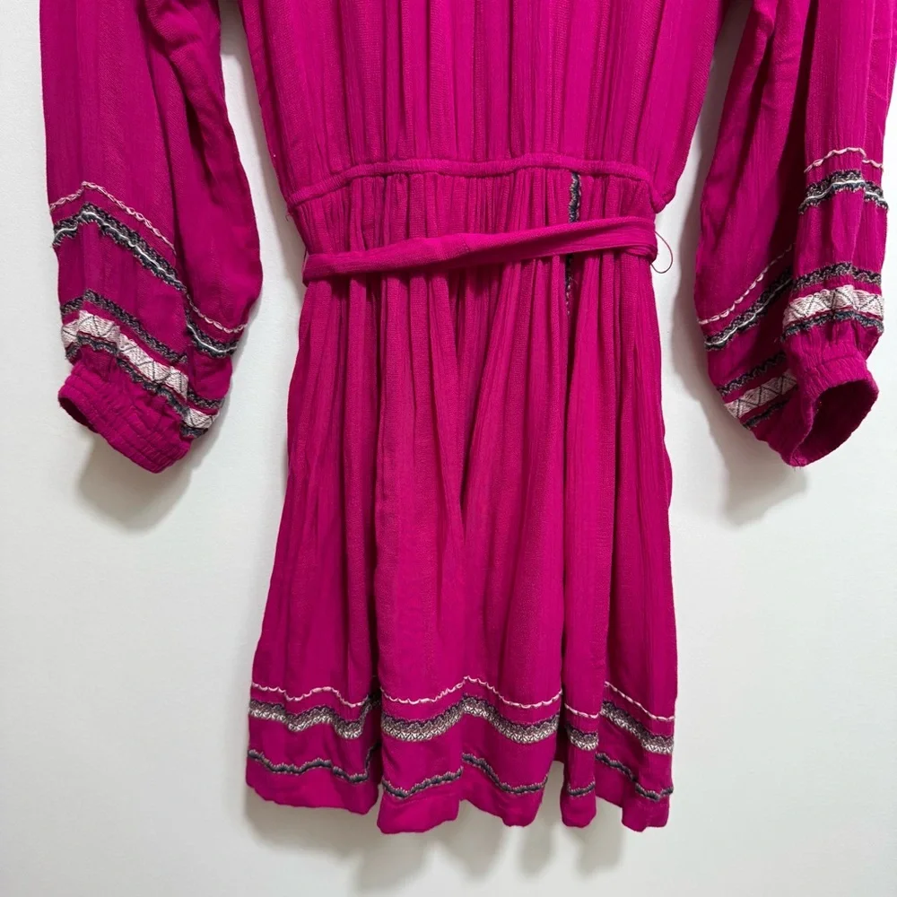 Free People‎ Embroidered Delilah Wrap Dress Small